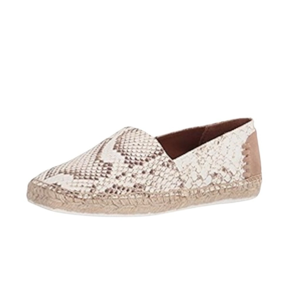 Franco Sarto Espadrille Kenna Snakeskin Espadrille Flats size 7.5W